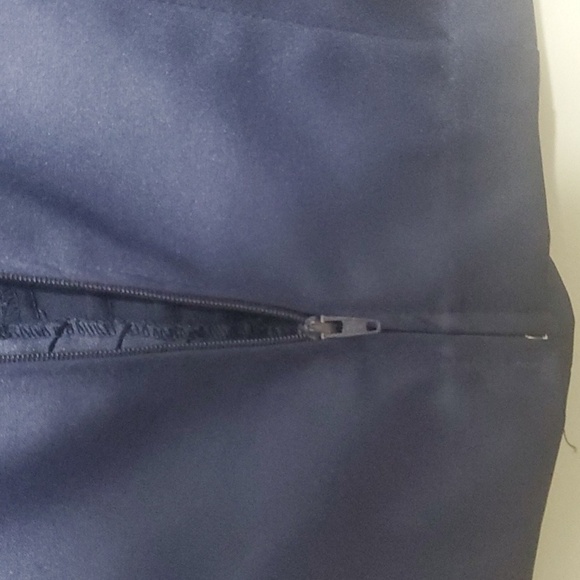 JS Collection top women's size 6 blue sleeveless blouse zip back v-neck … - Picture 9 of 11